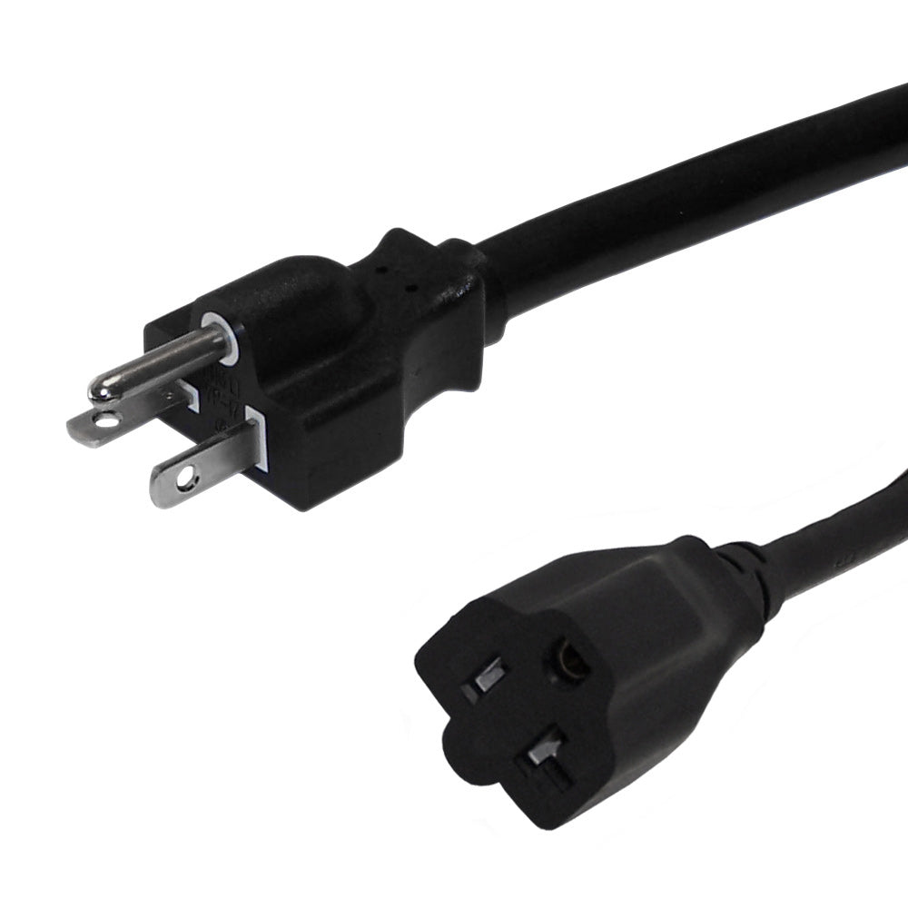 NEMA 5-20P to NEMA 5-20R Power Cable - SJT Jacket – Generic – AC Power Cords