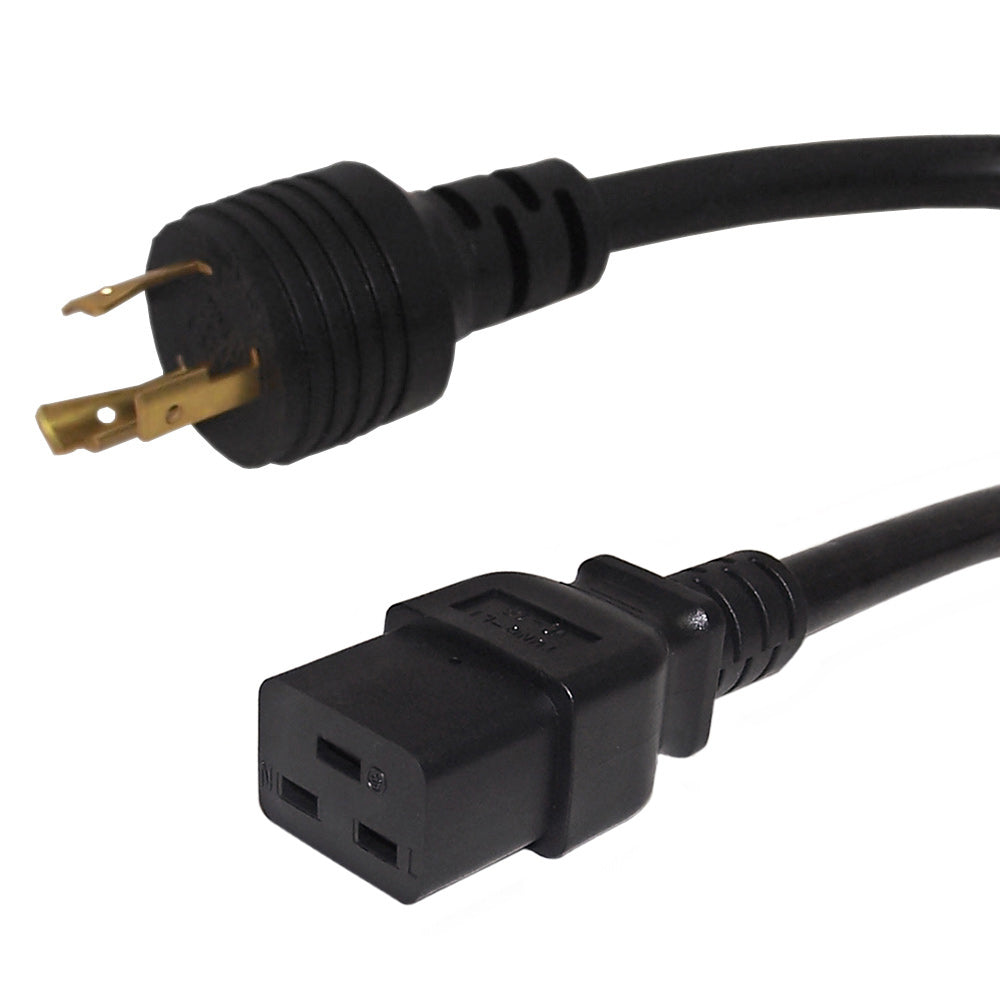 NEMA L5-20P to IEC C19 Power Cable - 12AWG - SJT Jacket – Generic
