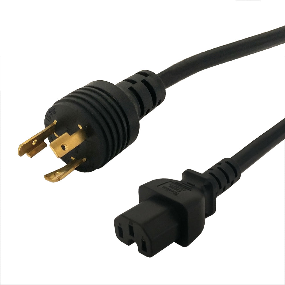 L6-20P to C15 Power Cable - 14AWG - SJT Jacket – Generic – AC Power Cords (photo 2)