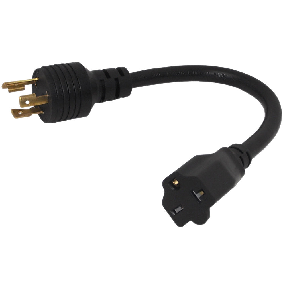 1ft NEMA L6-20P to NEMA 6-20R Power Cable - 12AWG - SJT Jacket (20A 250V) – Generic
