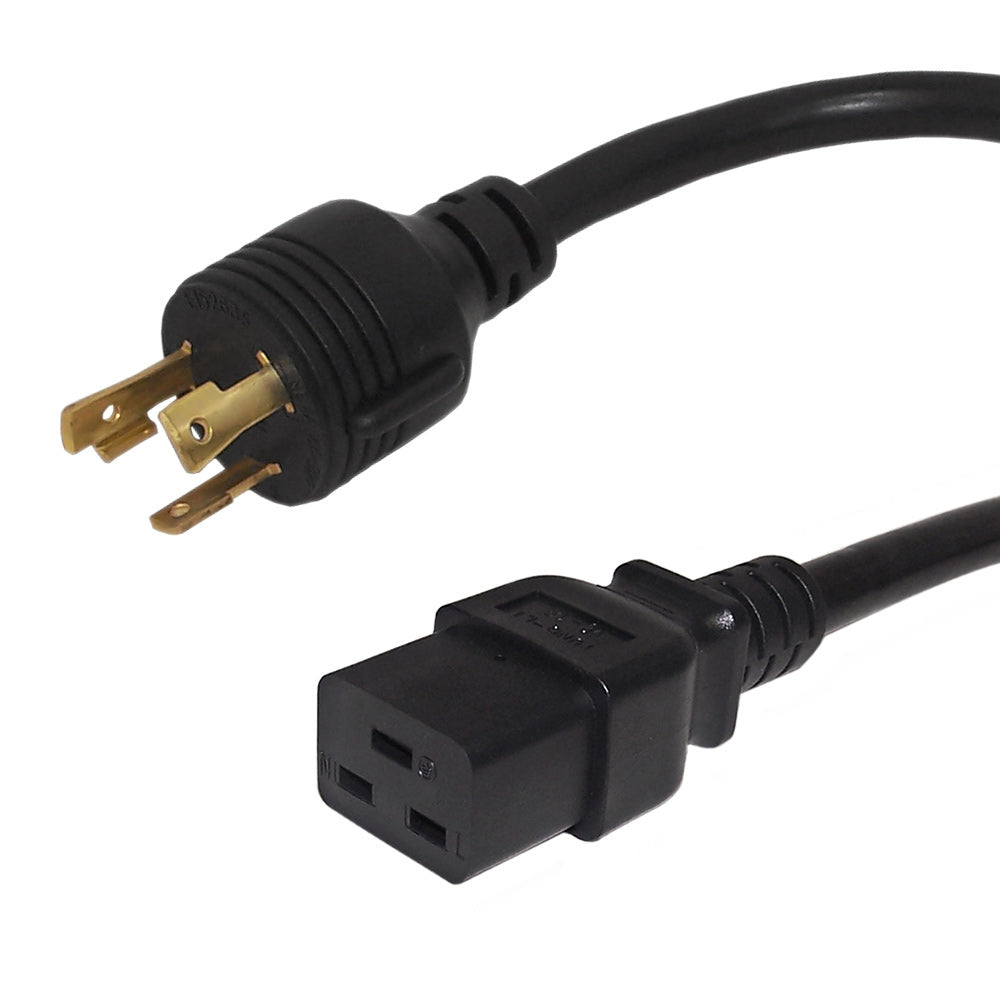 8ft NEMA L5-30P to IEC C19 Power Cable - 12AWG - SJT Jacket – Generic – AC Power Cords