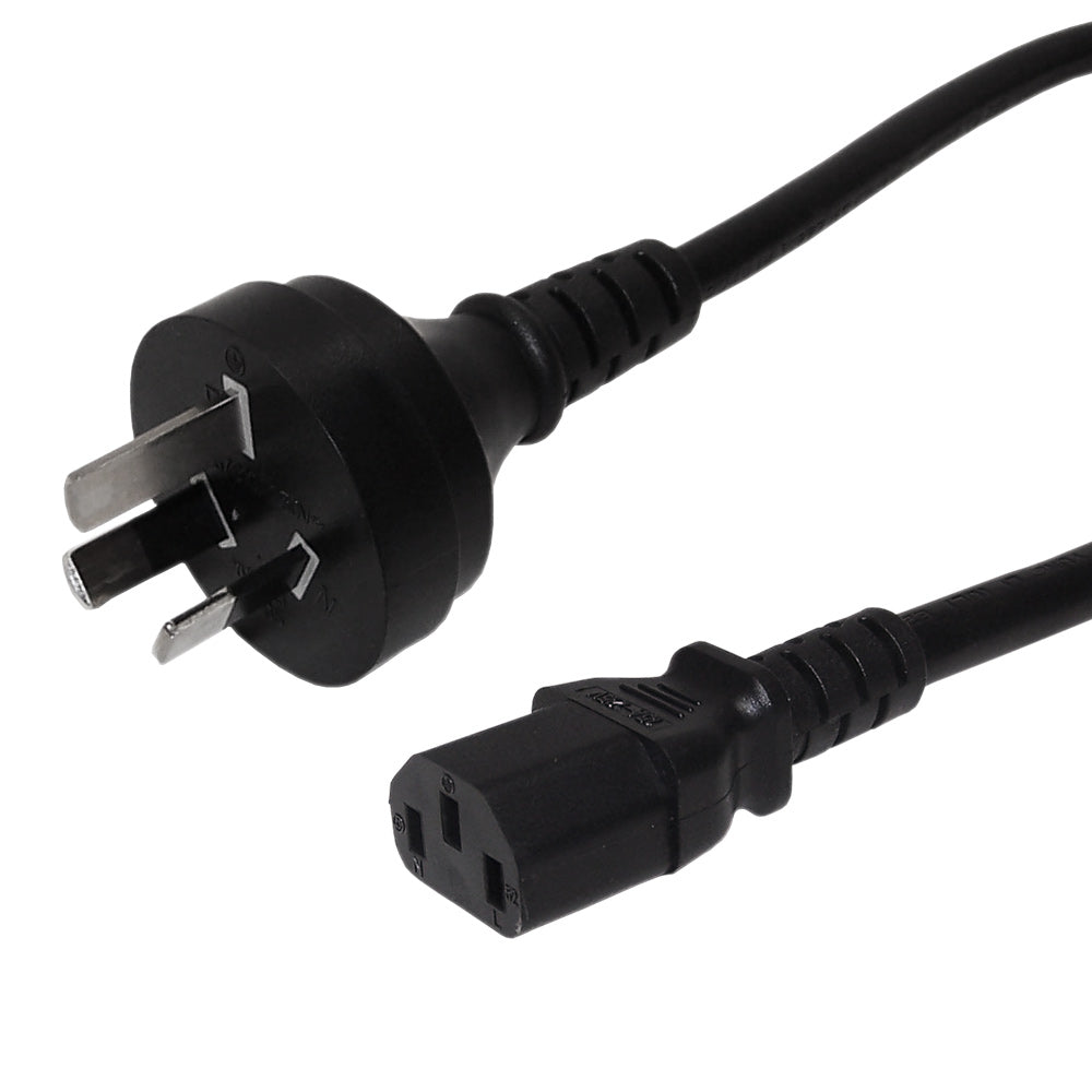 IRAM2073 (Argentina) to IEC C13 - H05VV-F 1.0 (10A 250V) Power Cord - 2m – Generic