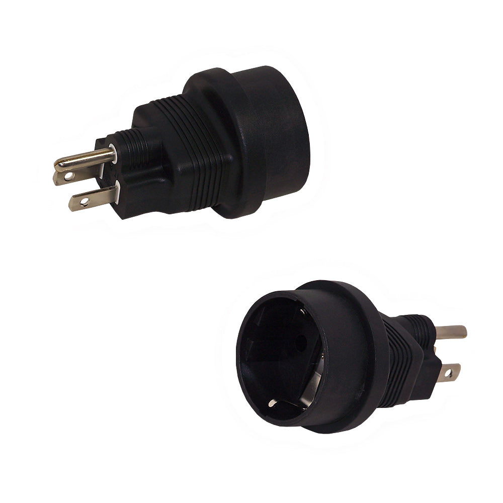 SCHUKO CEE 7/7 (Euro) Female to 5-15P Power Adapter – Generic