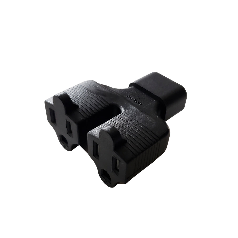 C14 to 2 x 5-15R Power Adapter – Generic – Power Adapters & Couplers (photo 2)