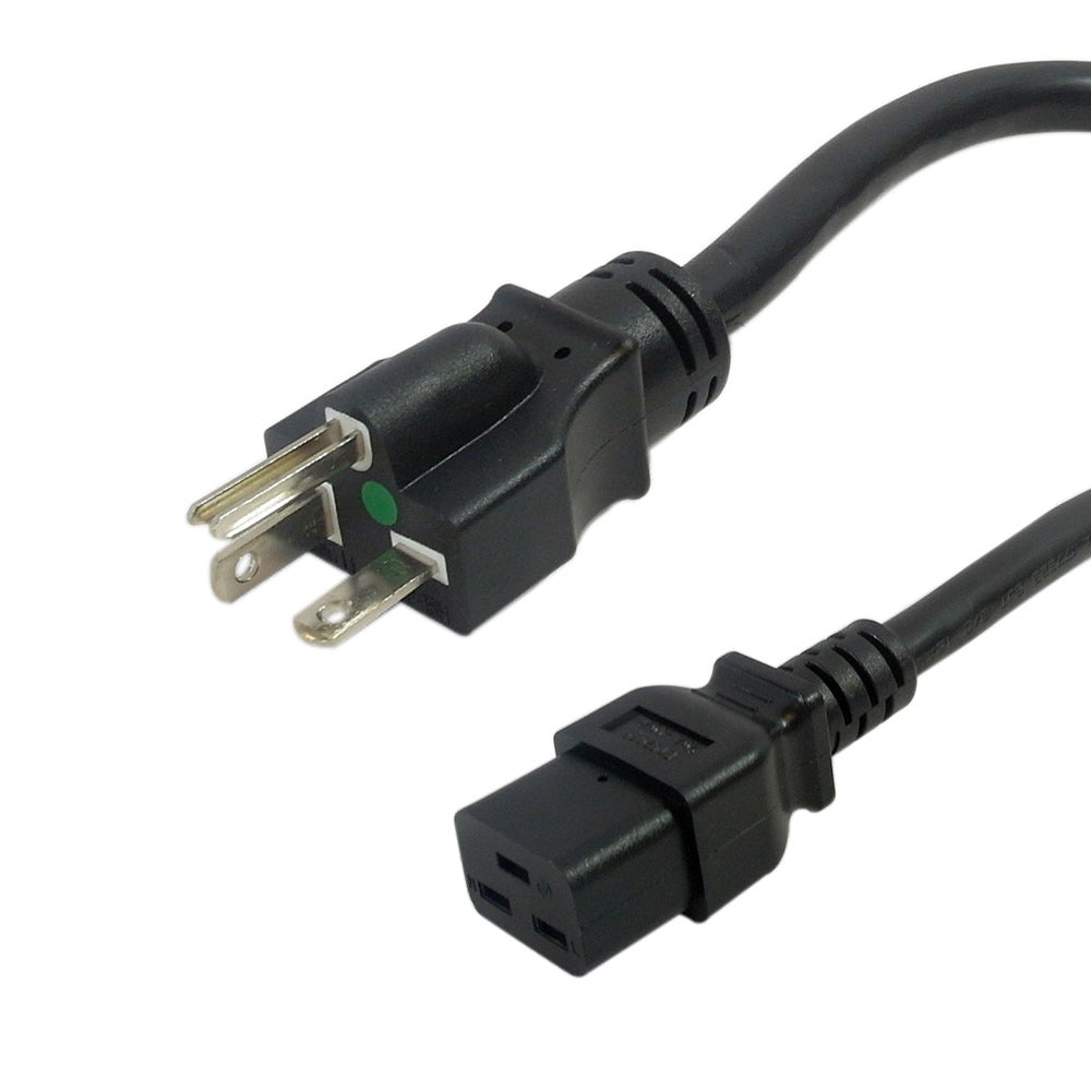 Hospital Grade 6-20P to C19 Power Cable - 12AWG - SJT (20A/250V) – Generic