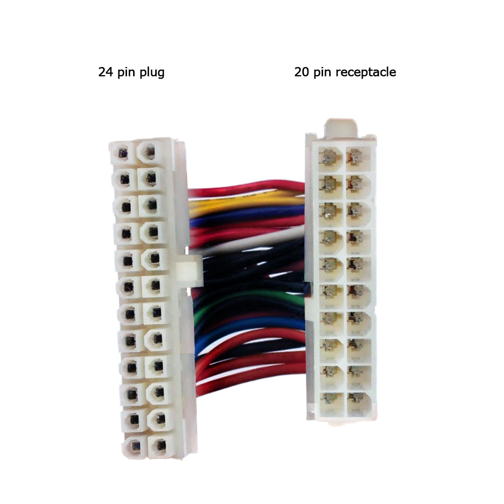 6 inch ATX 20 pin Plug to ATX 24 pin Receptacle Internal PC Power Cable – Generic – Internal PC Power Cables (photo 3)
