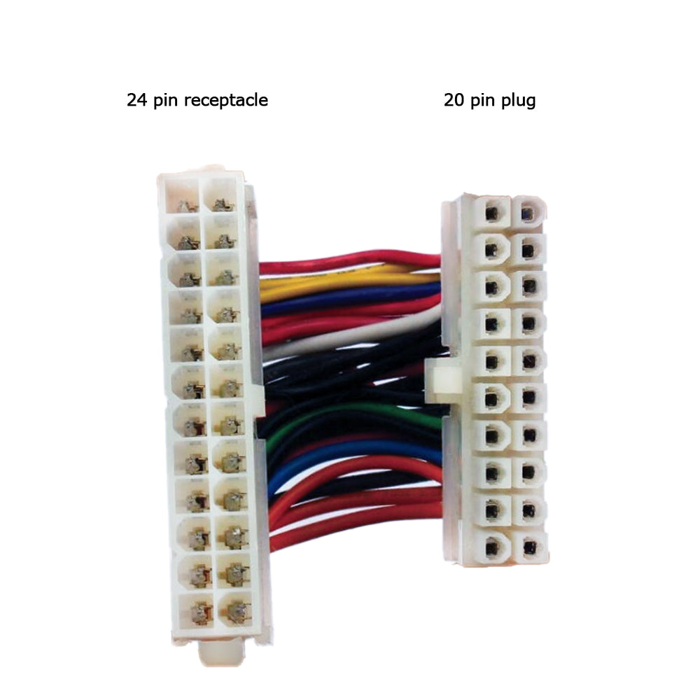 6 inch ATX 20 pin Receptacle to ATX 24 pin Plug Internal PC Power Cable – Generic – Internal PC Power Cables (photo 3)