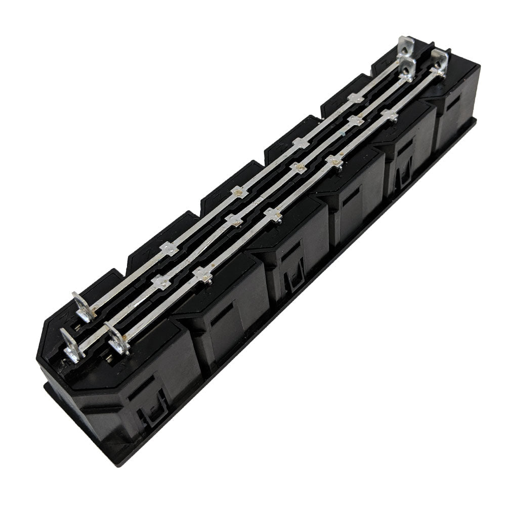 C13 Locking Receptacle - 6 Tier - 6.3mm Terminal, 1.5mm Panel Thickness - Black (IEC-Lock Part #: PA135015BK6) – Generic – Locking IEC Accessories (photo 2)