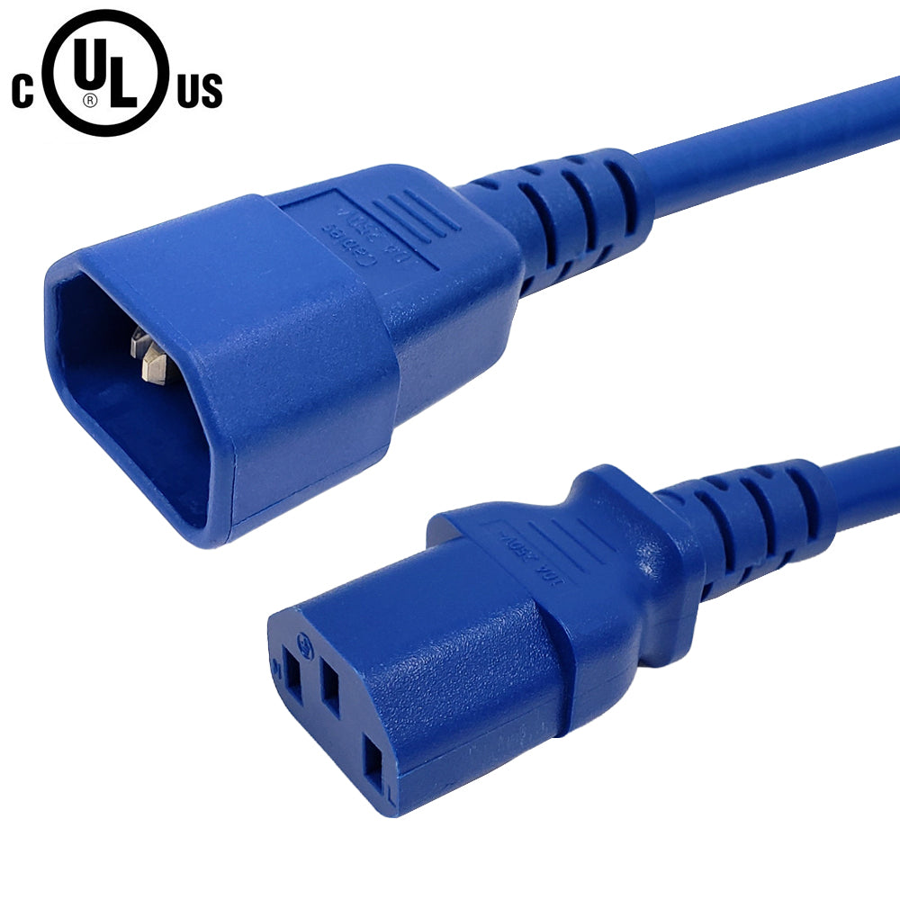 IEC C13 to IEC C14 Power Cable - SJT Jacket - 18AWG (10A 250V) – Generic – AC Power Cords (photo 2)