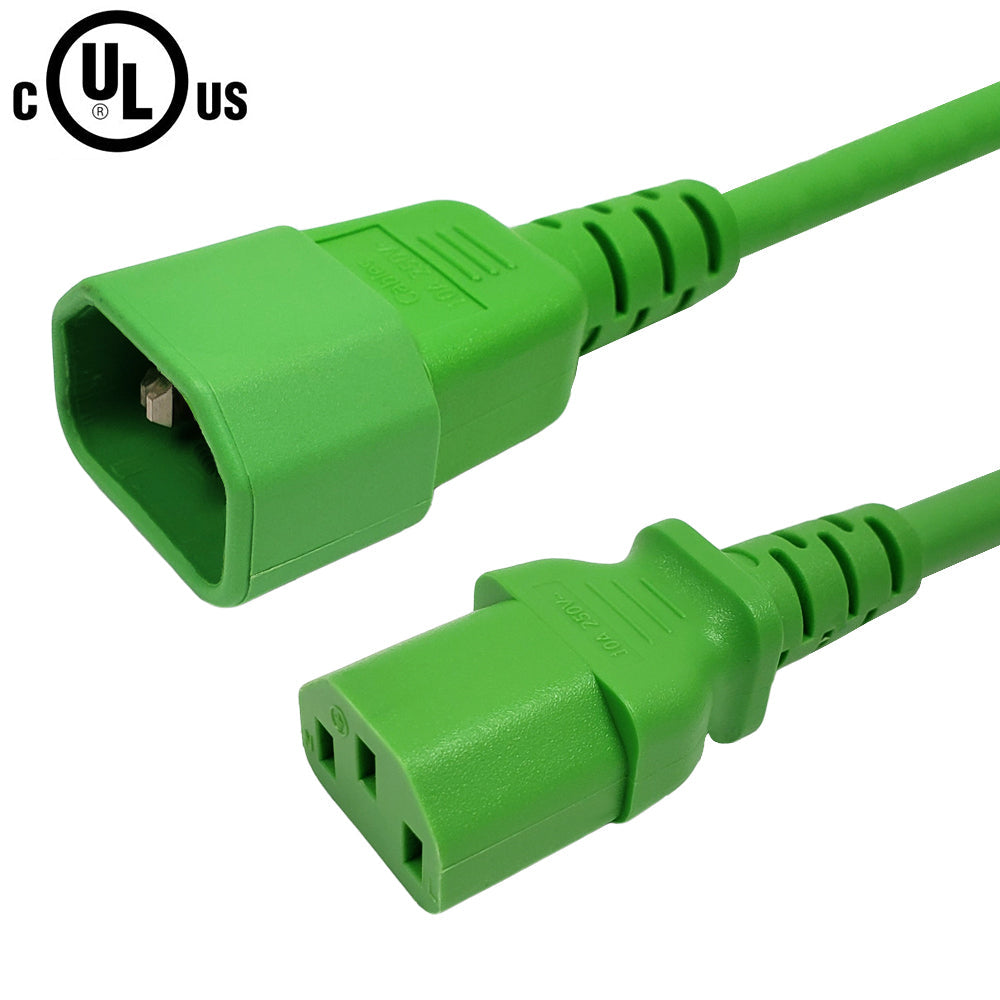 IEC C13 to IEC C14 Power Cable - SJT Jacket - 18AWG (10A 250V) – Generic – AC Power Cords (photo 3)