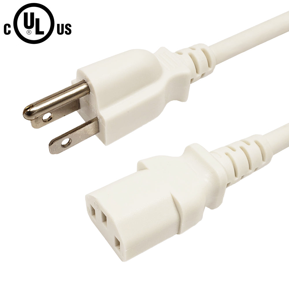 NEMA 5-15P to IEC C13 Power Cable - SJT Jacket – Generic – AC Power Cords (photo 5)