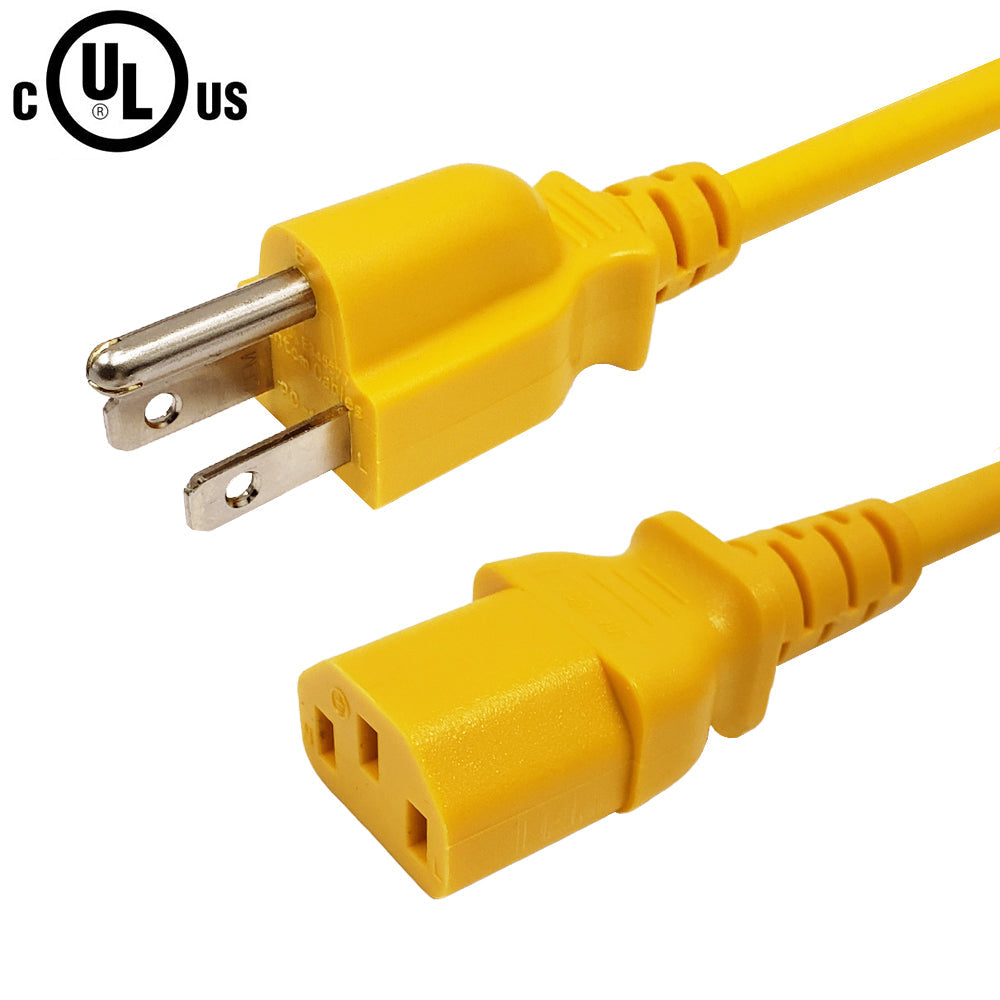 NEMA 5-15P to IEC C13 Power Cable - SJT Jacket – Generic – AC Power Cords (photo 6)