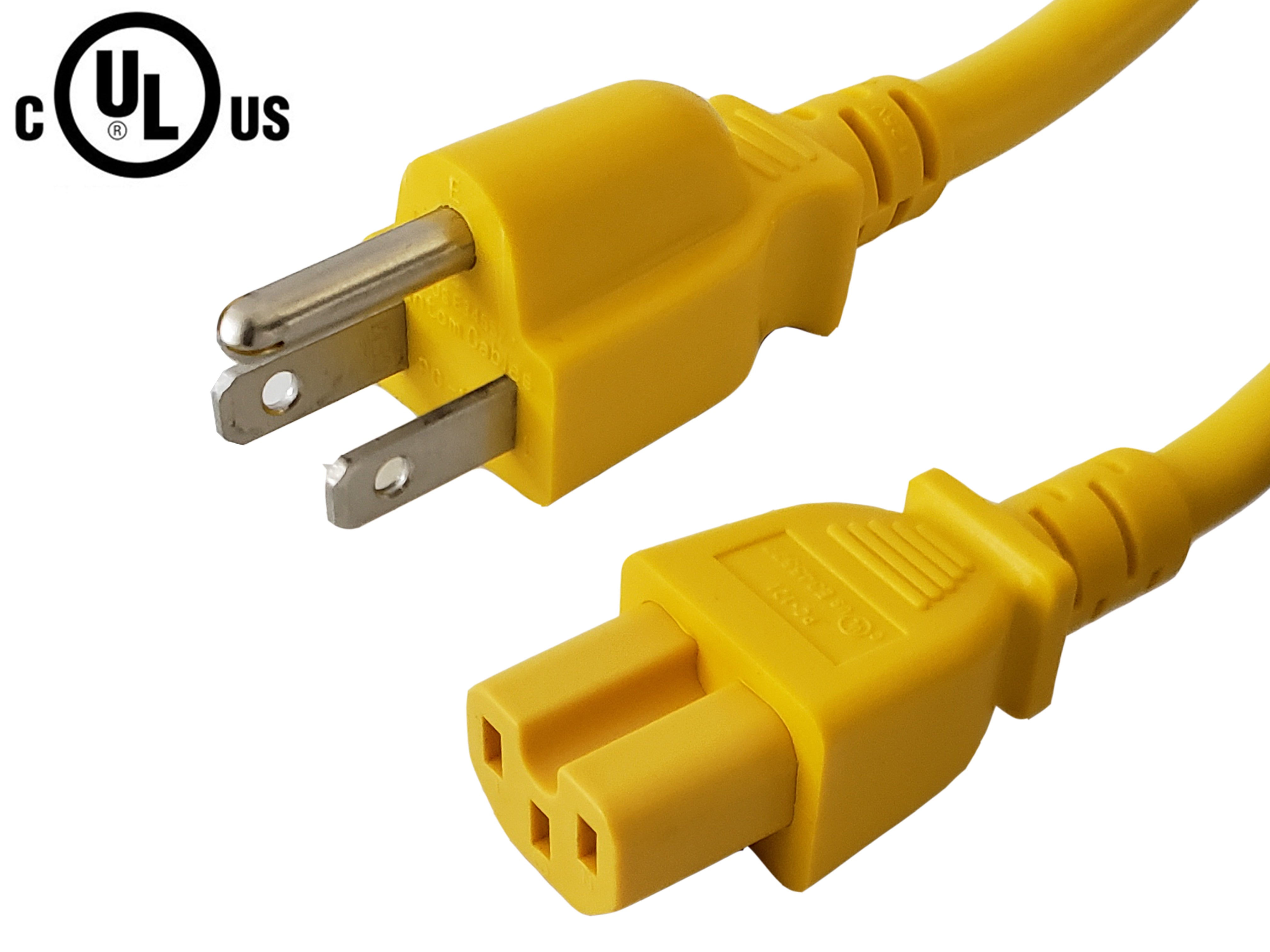 NEMA 5-15P to IEC C15 Power Cable - SJT Jacket – Generic – AC Power Cords (photo 7)