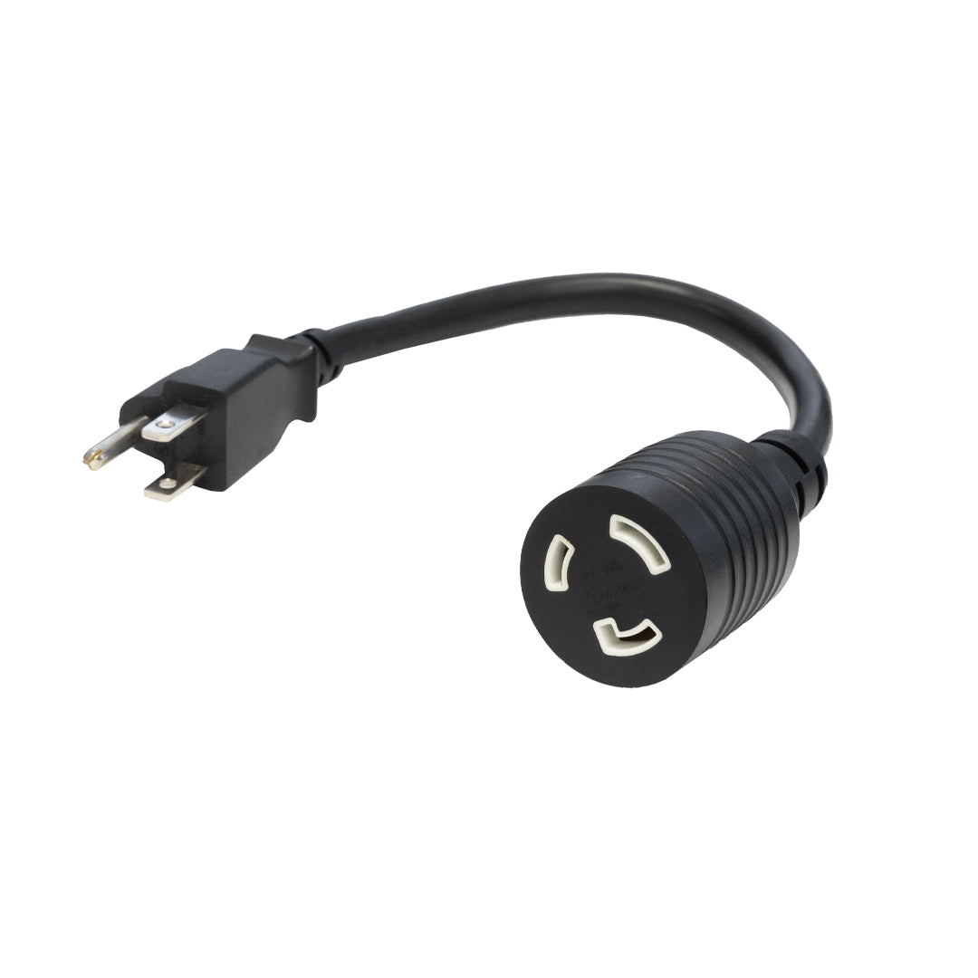 1ft NEMA 5-15P to NEMA L5-20R Power Cable - 14AWG - SJT Jacket – Generic