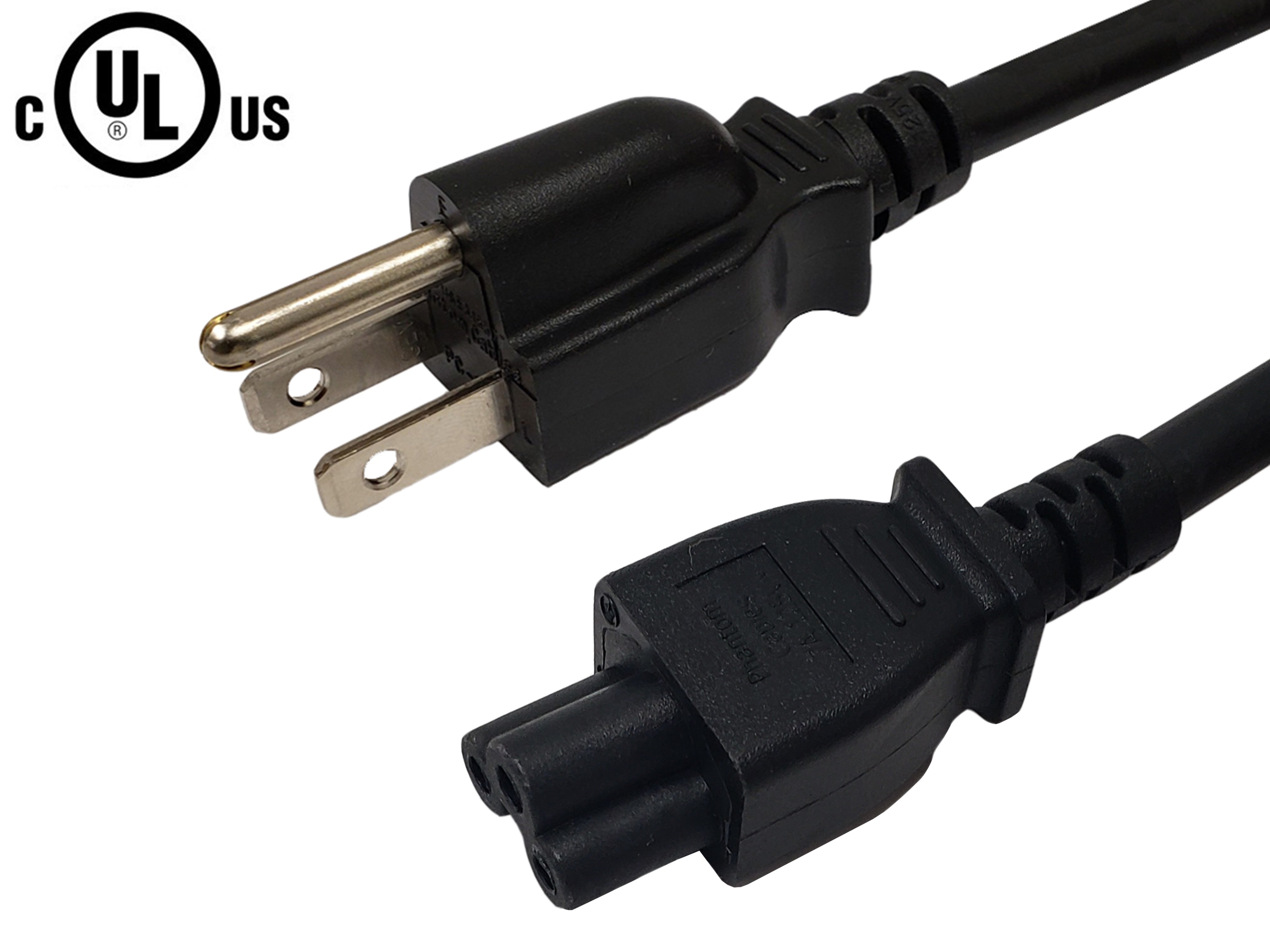 5-15P to C5 (Three Prong) Power Cable - SJT Jacket – Generic – AC Power Cords (photo 2)