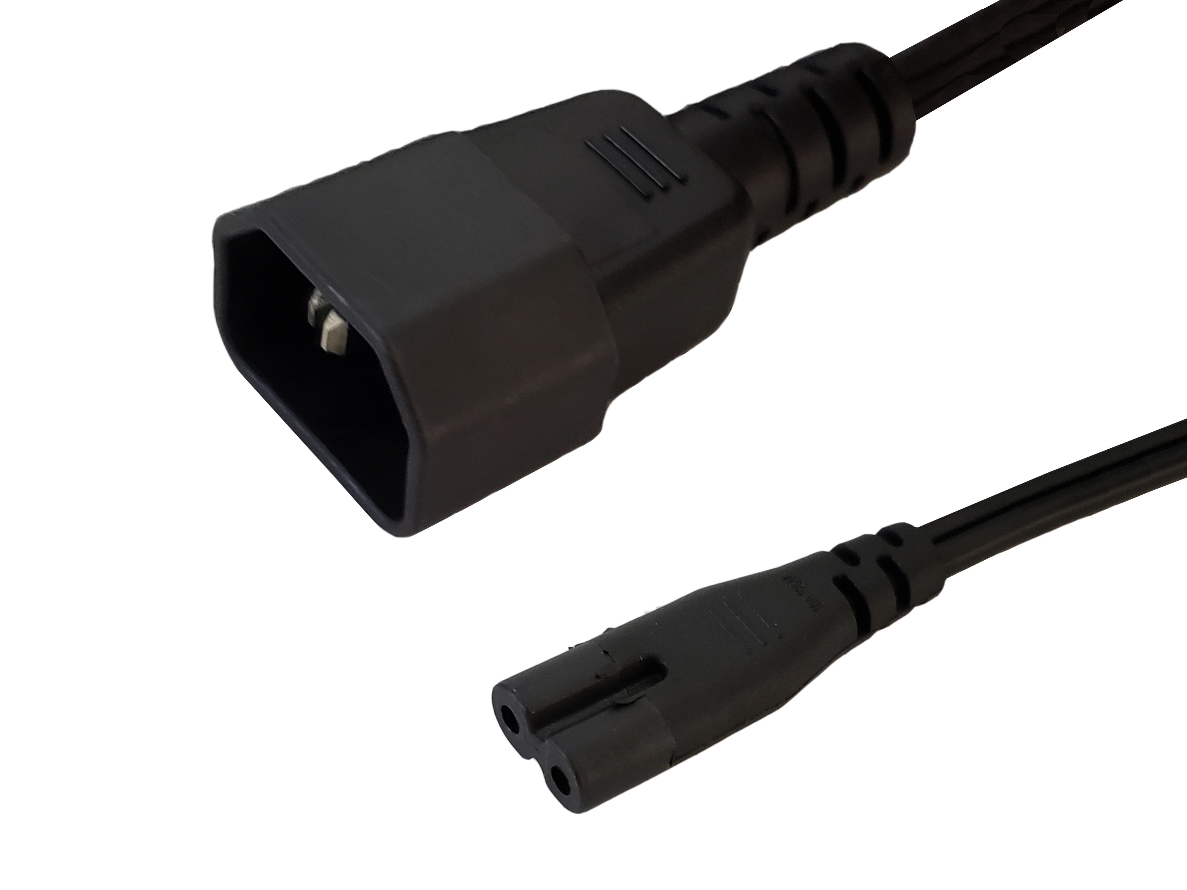IEC C14 to IEC C7 Power Cable - 18AWG (7A 125V) - SPT-2 – Generic