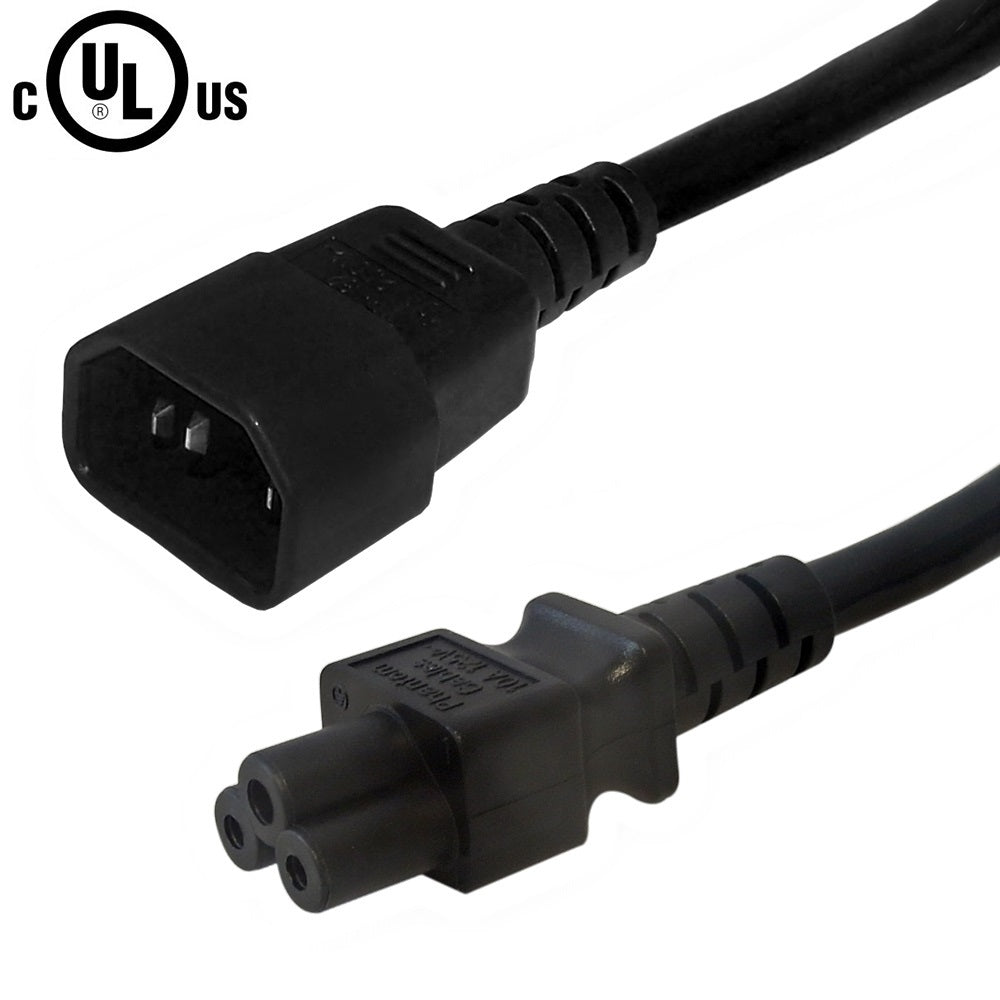 IEC C14 to IEC C5 Power Cable - SJT Jacket – Generic – AC Power Cords