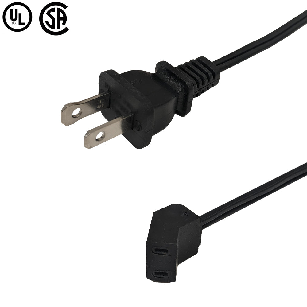 6ft NEMA 1-15P to AC Fan Power Cable 18AWG - SPT-1 – Generic – AC Power Cords