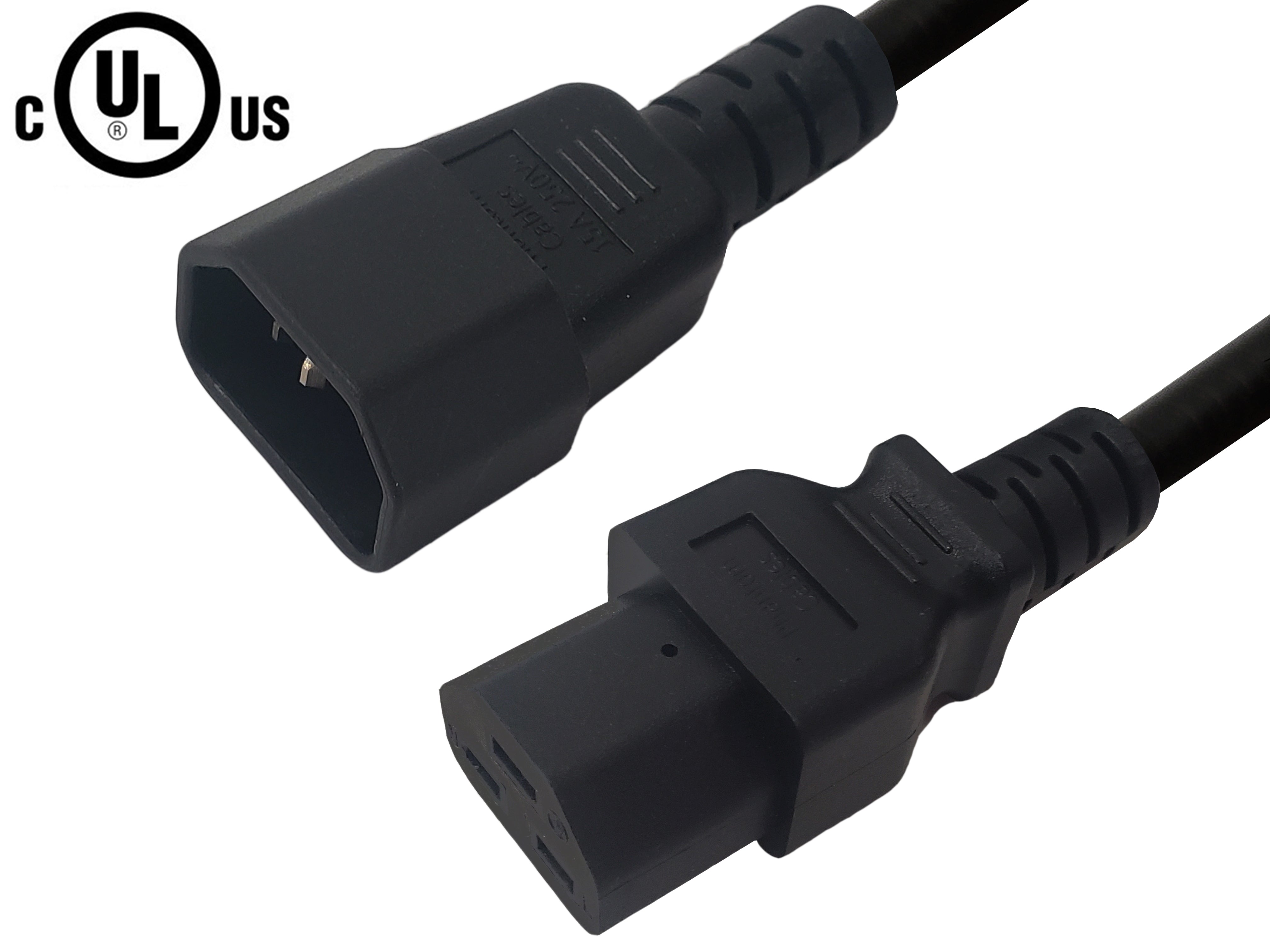 IEC C14 to IEC C21 Power Cable - SJT Jacket – Generic
