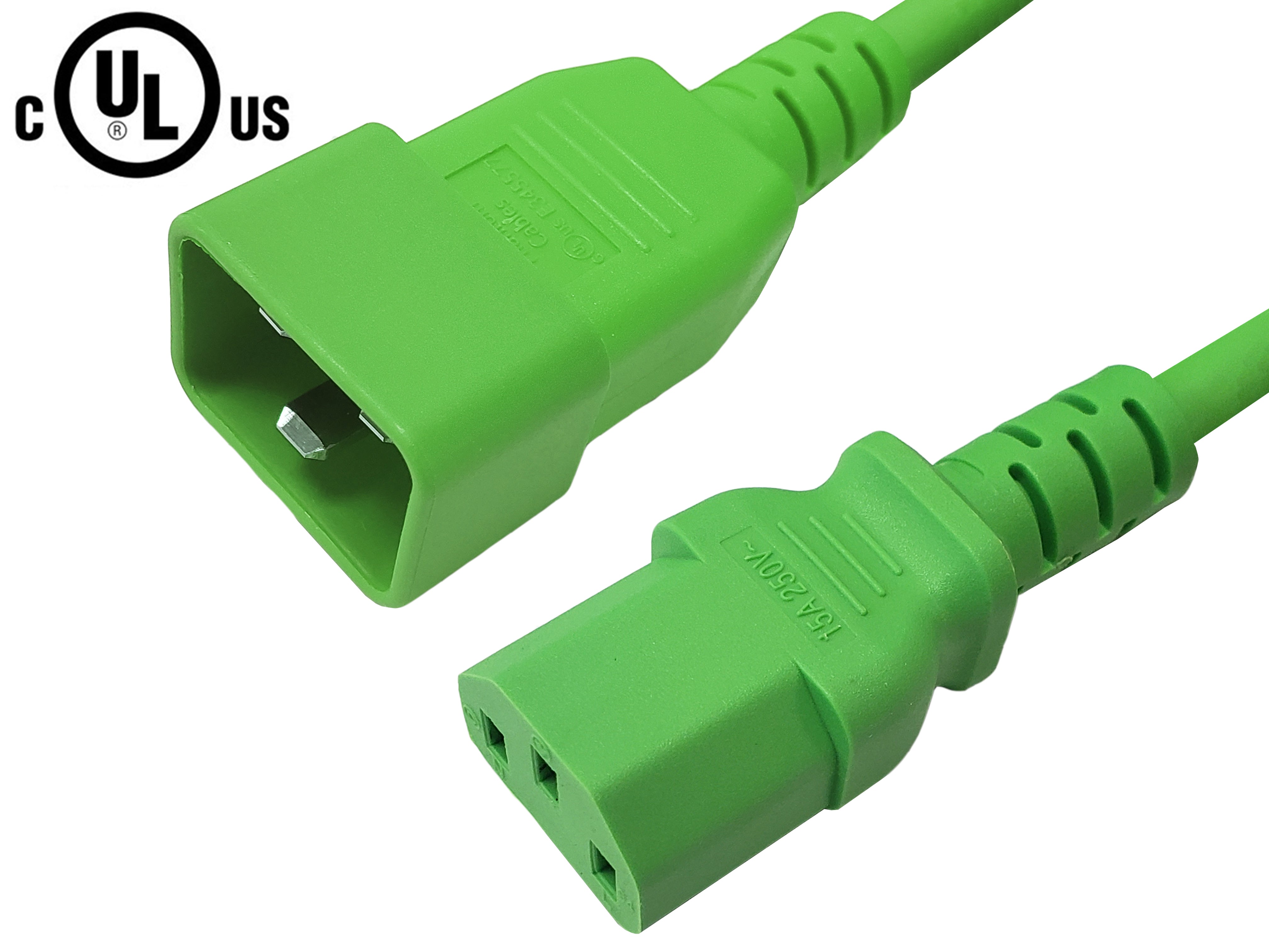 IEC C13 to IEC C20 Power Cable - SJT Jacket (250V 15A) – Generic – AC Power Cords (photo 4)
