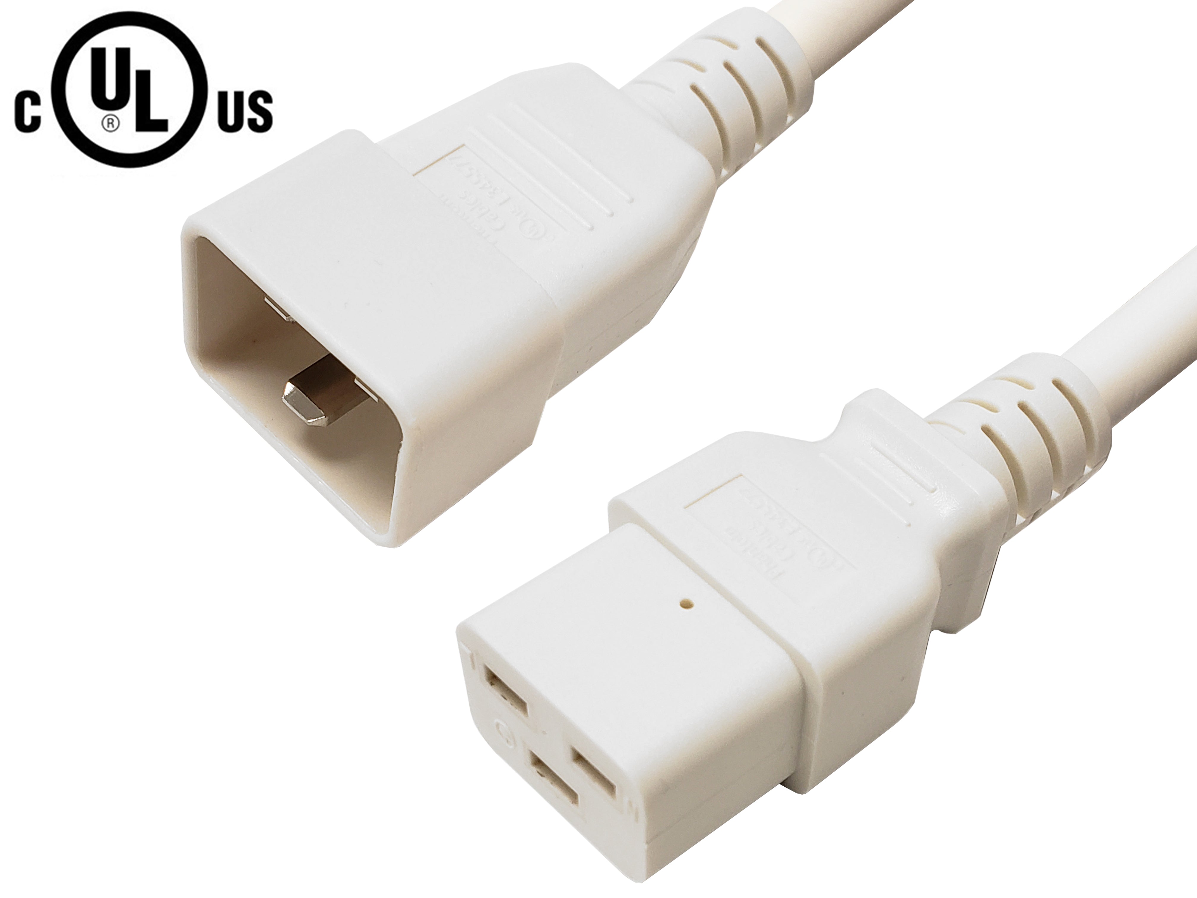 IEC C19 to IEC C20 Power Cable -12AWG (20A 250V) - SJT Jacket – Generic – AC Power Cords (photo 6)