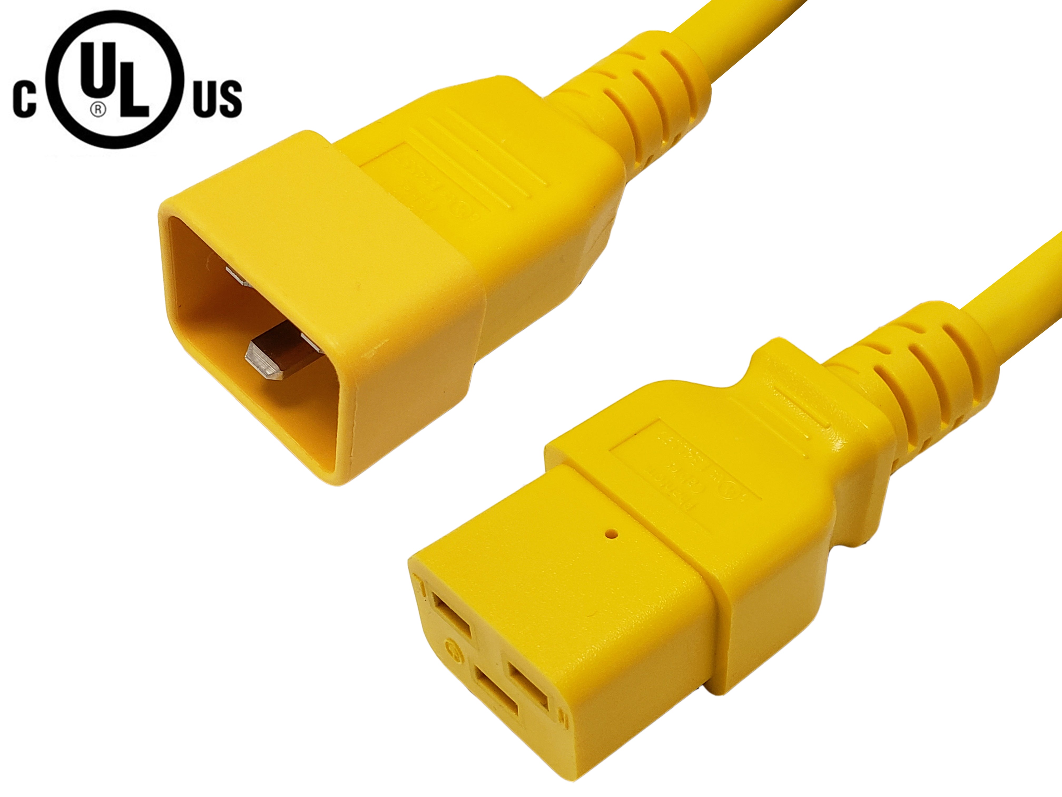 IEC C19 to IEC C20 Power Cable -12AWG (20A 250V) - SJT Jacket – Generic – AC Power Cords (photo 7)