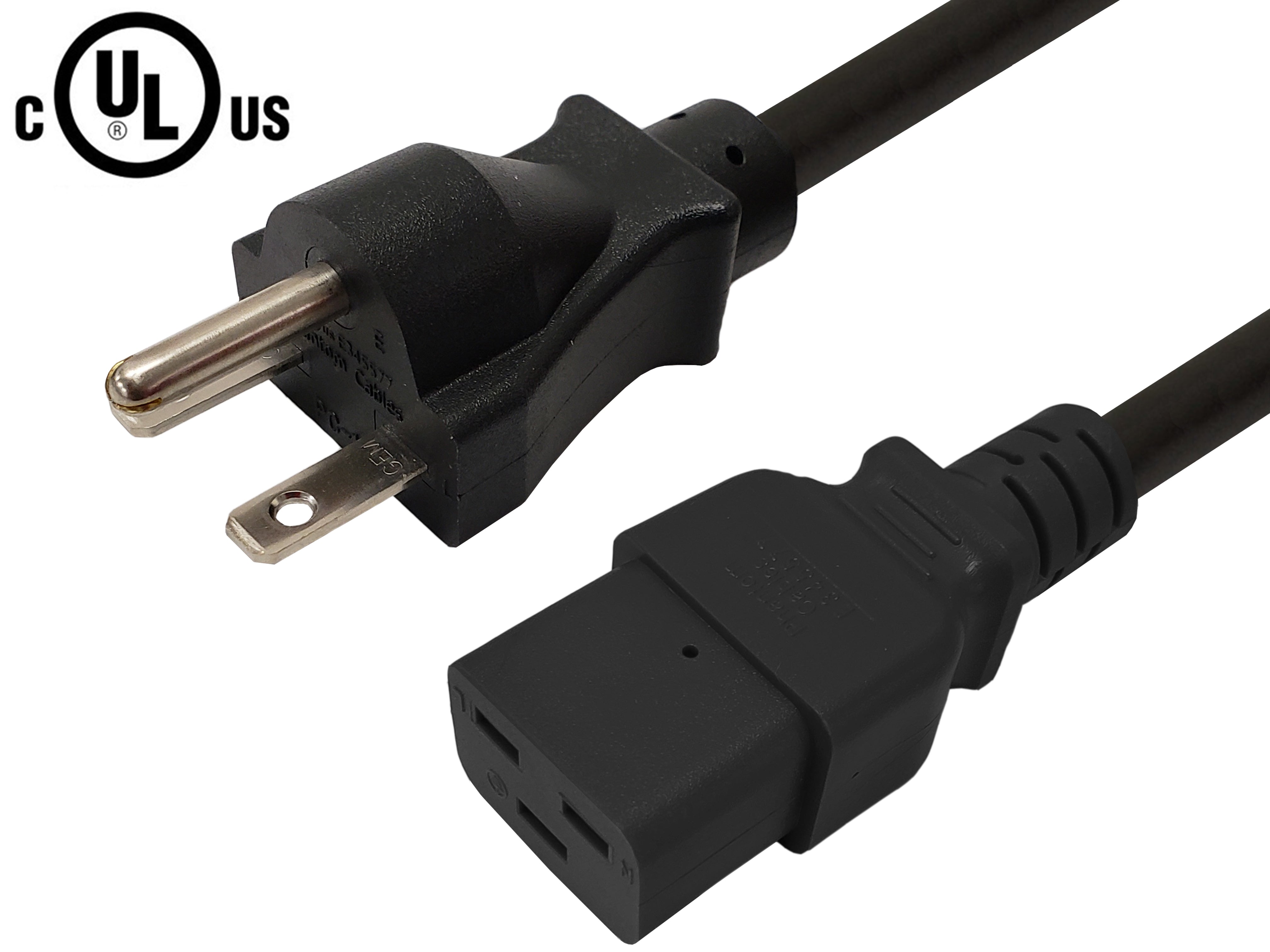 6-15P to C19 Power Cable - SJT Jacket – Generic