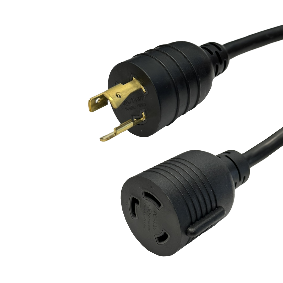 1ft NEMA L6-20P to NEMA L6-30R Power Cable - 12AWG - SJT (250V 20A) – Generic