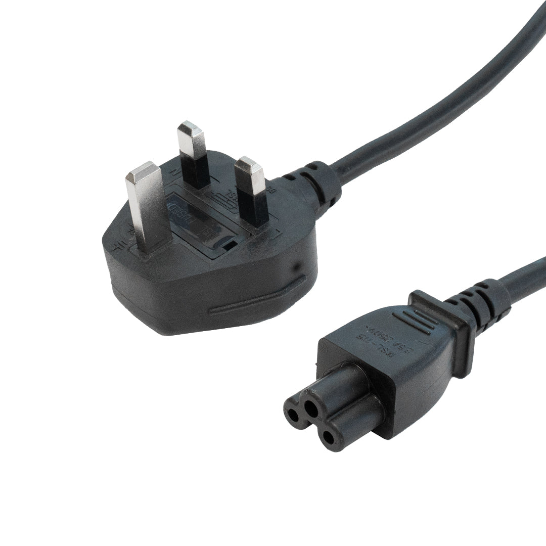 BS1363 (UK) to IEC-C5 - H05VV-F 0.75 (2.5A 250V) Power Cord - 2m – Generic – International Power Cords