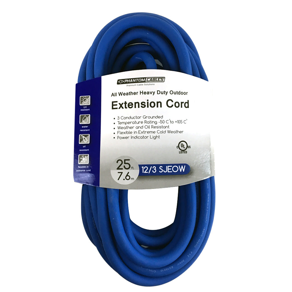 Outdoor All-Weather Extension Cord - 5-15P to 5-15R - SJEOW - Power Indicator Light – Generic – Outdoor Extension Cords (photo 2)