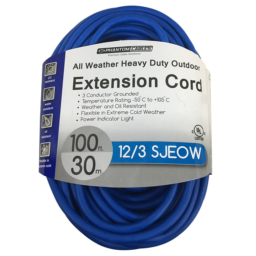 Outdoor All-Weather Extension Cord - 5-15P to 5-15R - SJEOW - Power Indicator Light – Generic – Outdoor Extension Cords (photo 4)
