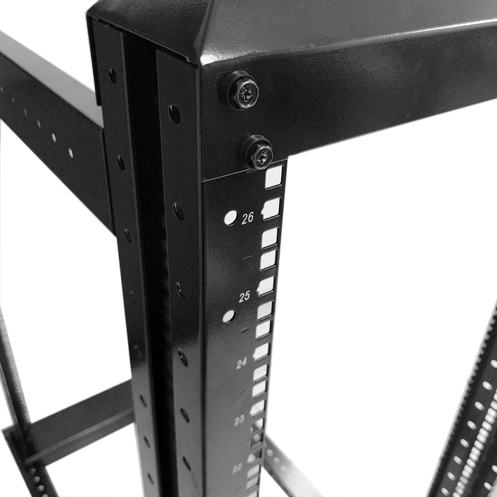 Four Post Relay Rack - 19 inch 26U, Square hole, Depth 24-36 inch – Generic – Relay Racks (photo 4)
