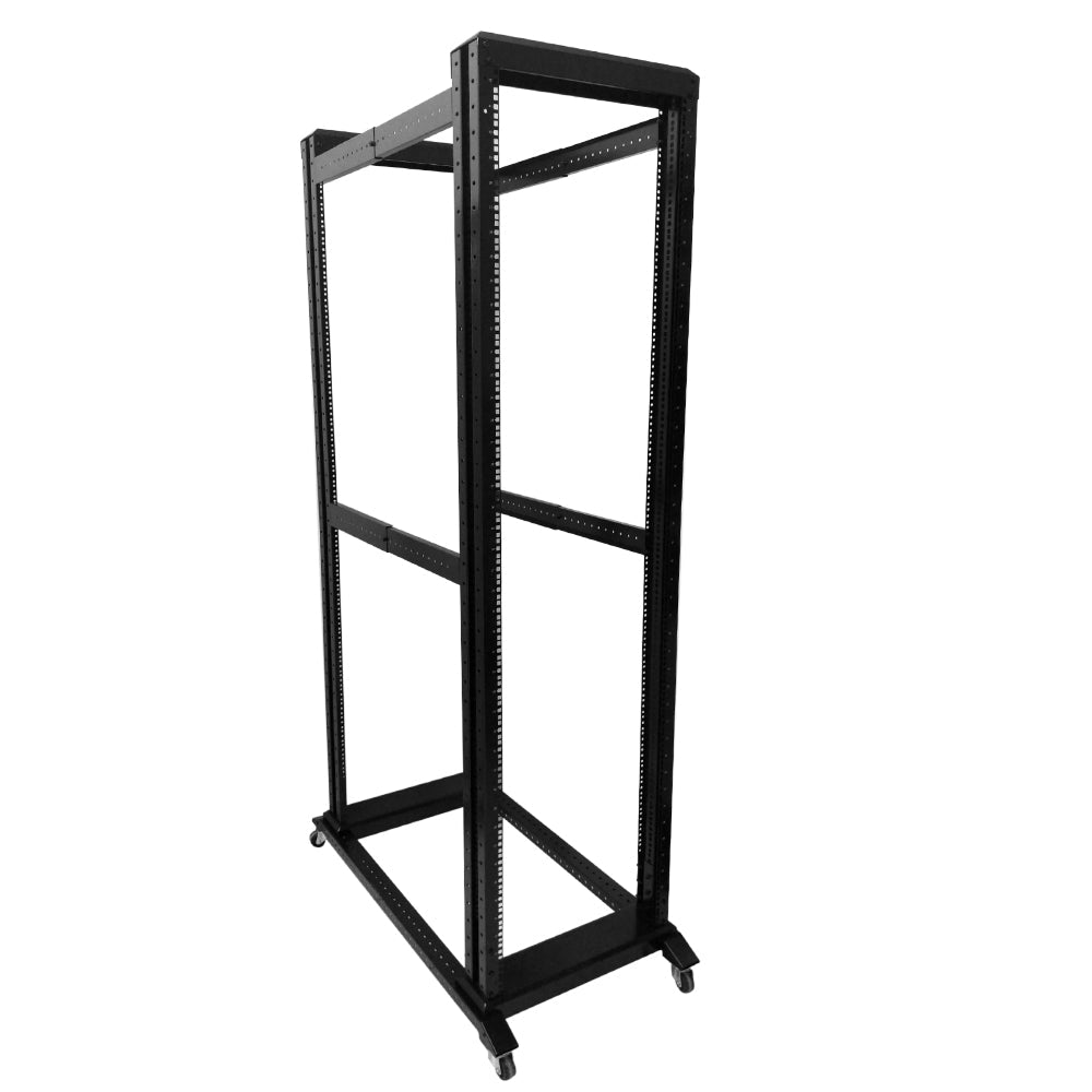 Four Post Relay Rack - 19 inch 42U, Square hole, Depth 24-36 inch – Generic – Relay Racks