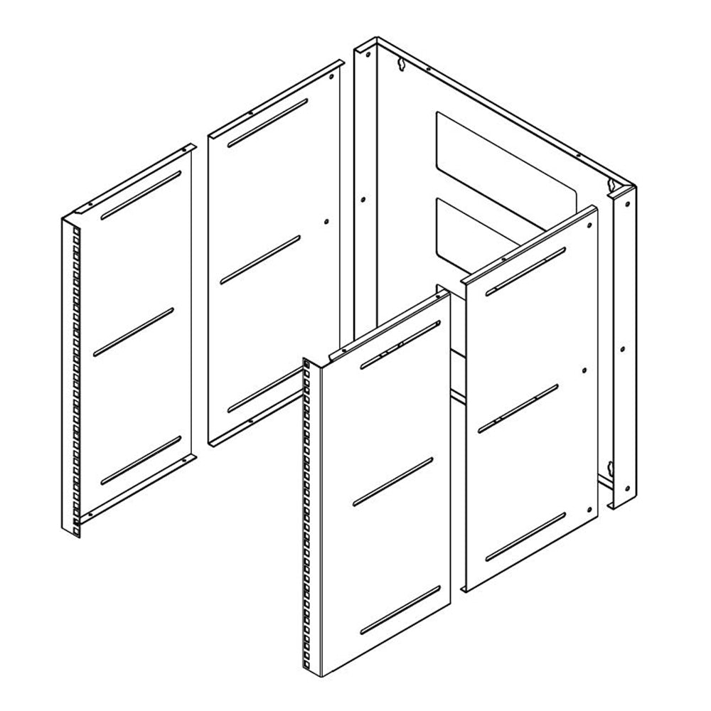 19 inch Wall Mount Bracket - 12U, Adjustable Depth, 12-18 Inches, Hinged – Generic – Wall Mount Racks and Brackets (photo 5)