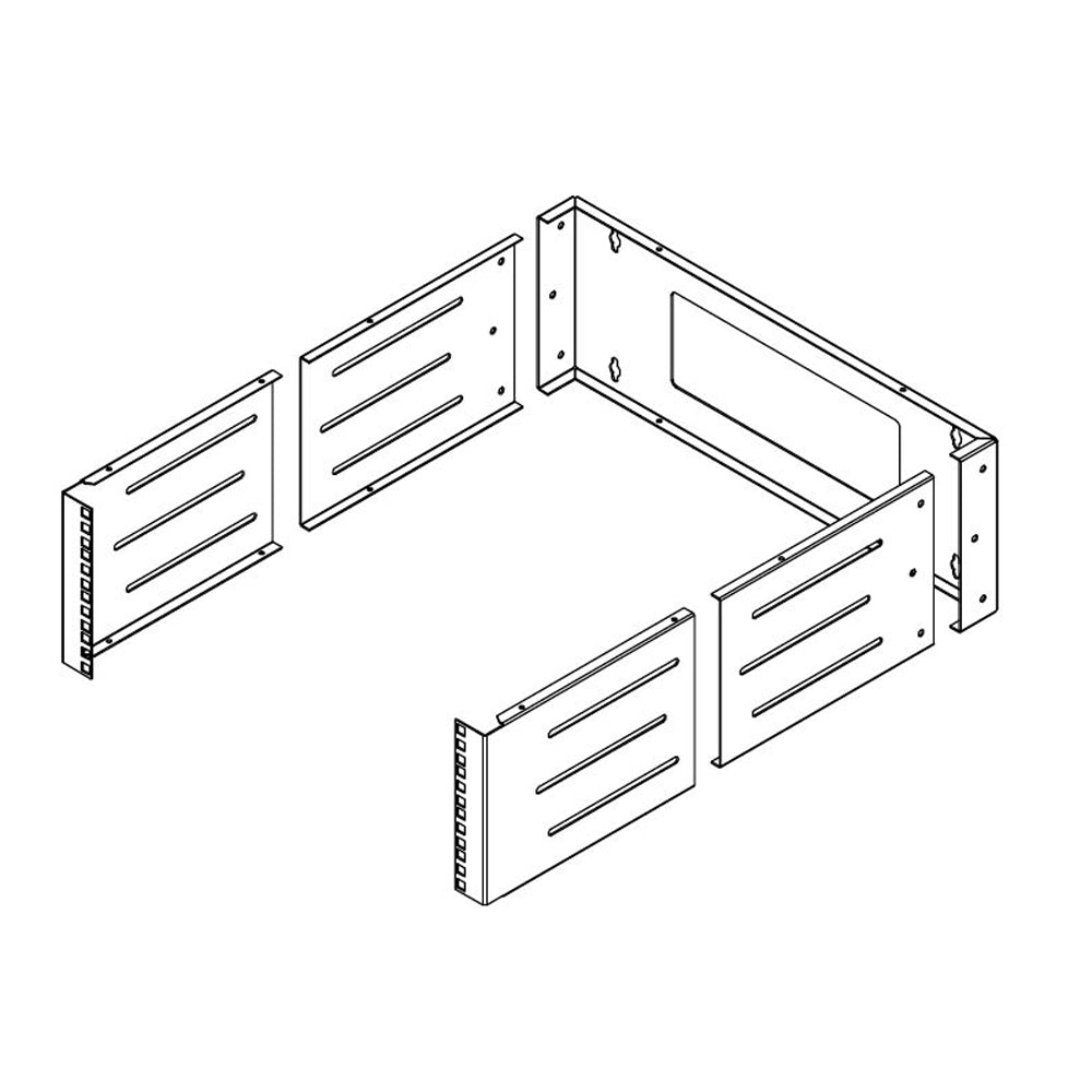 19 inch Wall Mount Bracket - 4U, Adjustable Depth, 12-18 Inches, Hinged – Generic – Wall Mount Racks and Brackets (photo 5)