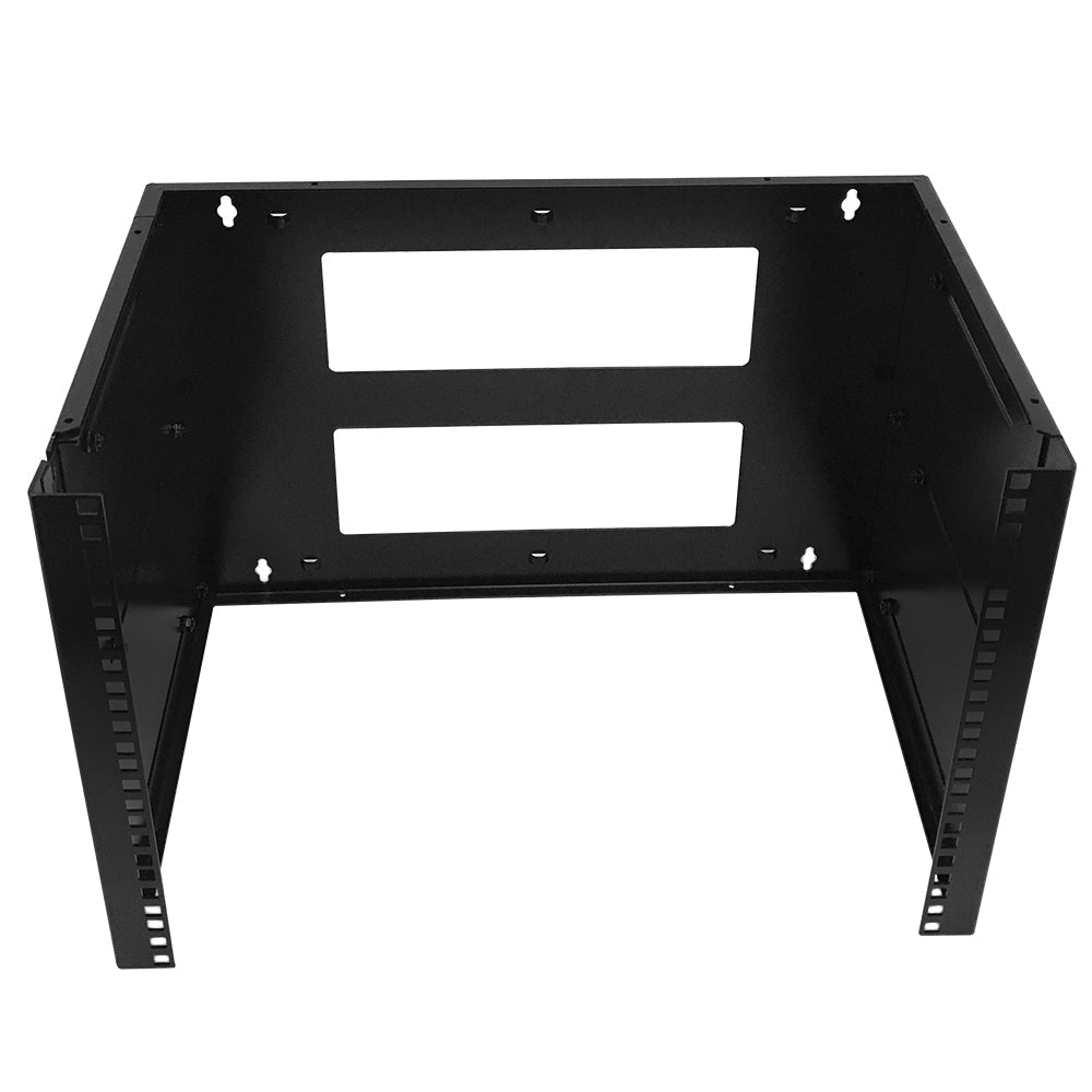 19 inch Wall Mount Bracket - 8U, Adjustable Depth, 12-18 Inches, Hinged – Generic