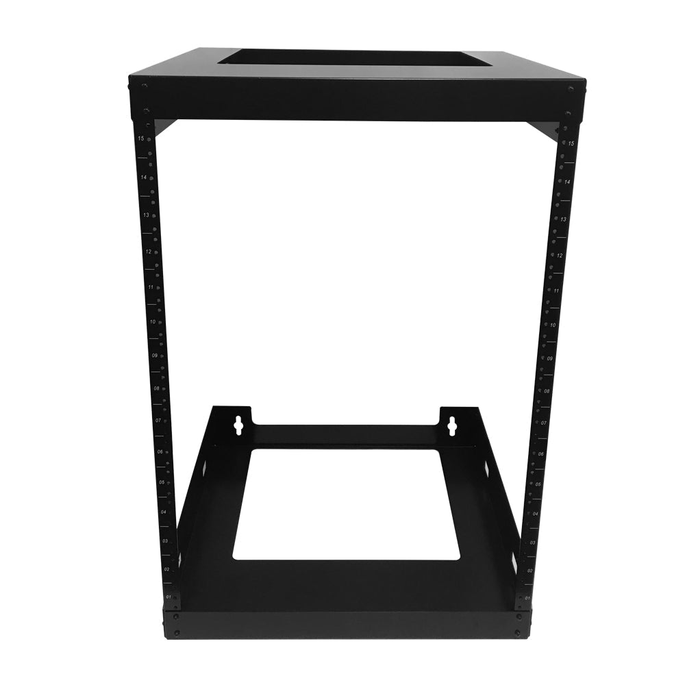 19 inch Open Frame Wall Mount Rack - 18 inch Depth - 15U – Generic – Wall Mount Racks and Brackets (photo 2)