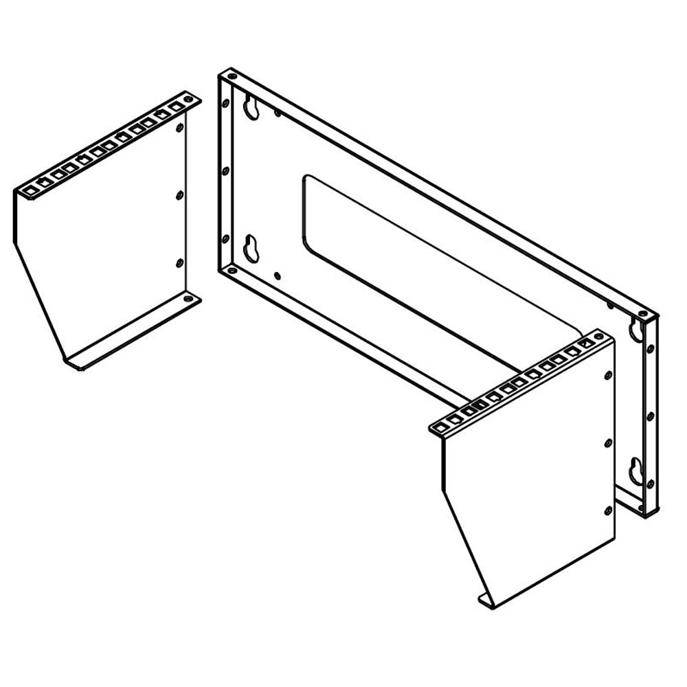 Vertical Wall Mount Rack 4U – Generic – Wall Mount Racks and Brackets (photo 3)