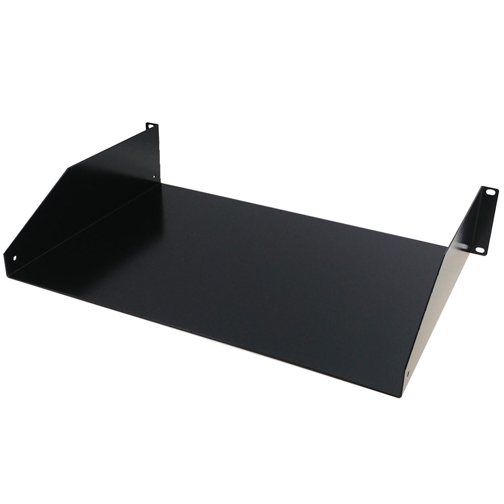 19 inch Front Mount Solid Shelf (12 inch Depth) - 2U – Generic – Rack and Cabinet Shelves