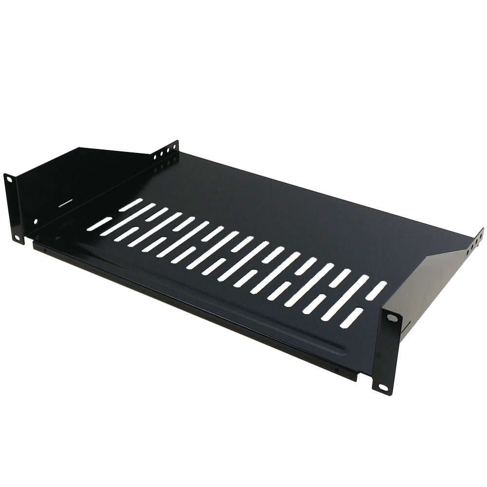 19 Inch Front Mount Vented Shelf (12 Inch Depth) - 2U – Generic – Rack and Cabinet Shelves (photo 2)