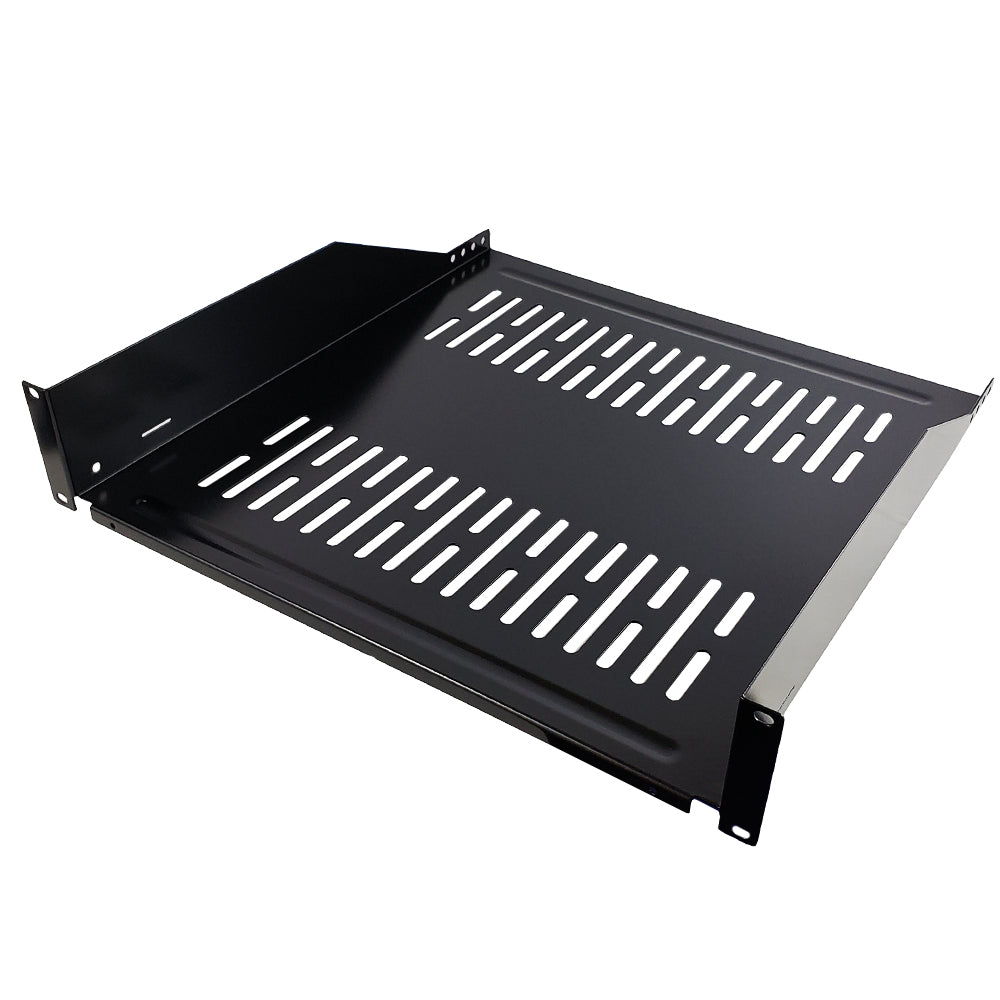 19 inch Front Mount Vented Shelf (18 inch Depth) - 2U – Generic