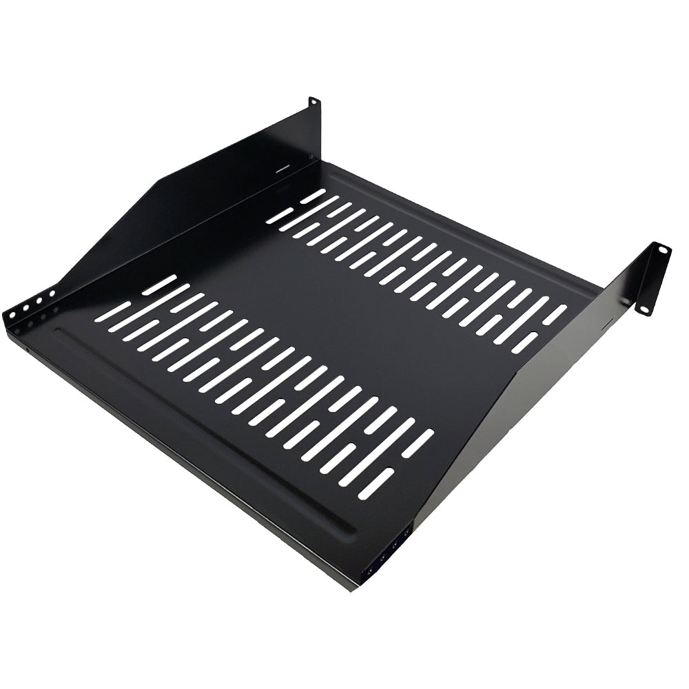 19 inch Front Mount Vented Shelf (18 inch Depth) - 2U – Generic – Rack and Cabinet Shelves (photo 2)