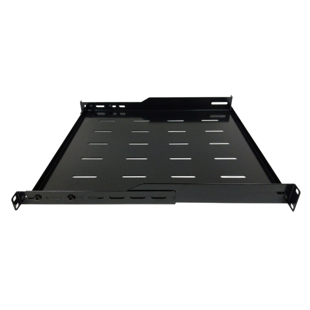 19 inch 4-post Mount Vented Shelf - 1U, Adjusts from 18 to 25 inch Deep – Generic – Rack and Cabinet Shelves (photo 2)
