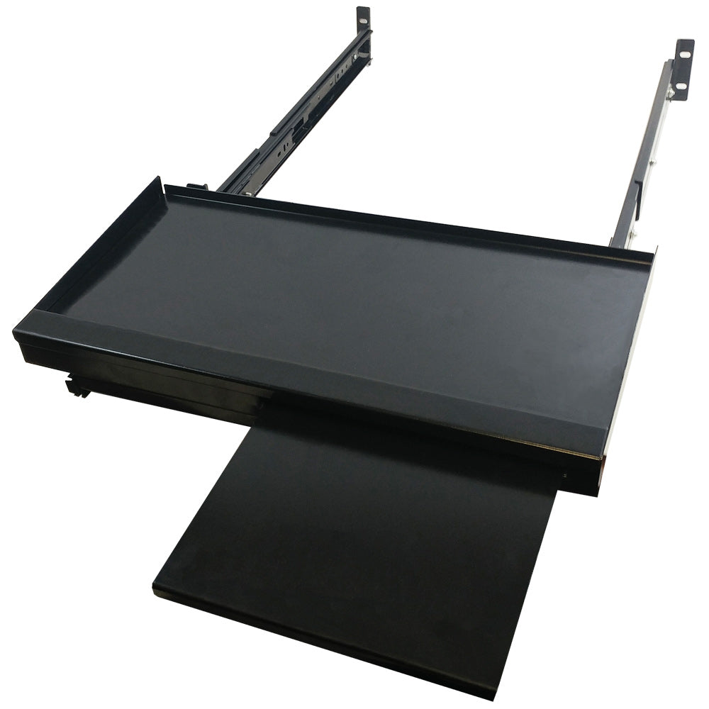19 Inch Sliding Keyboard Shelf (10 inch depth) - 2U – Generic