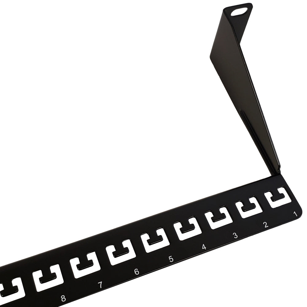 19 Inch Horizontal Cable Manager - 1U Support Bar/Lacing Strip – Generic – Horizontal Cable Management (photo 2)