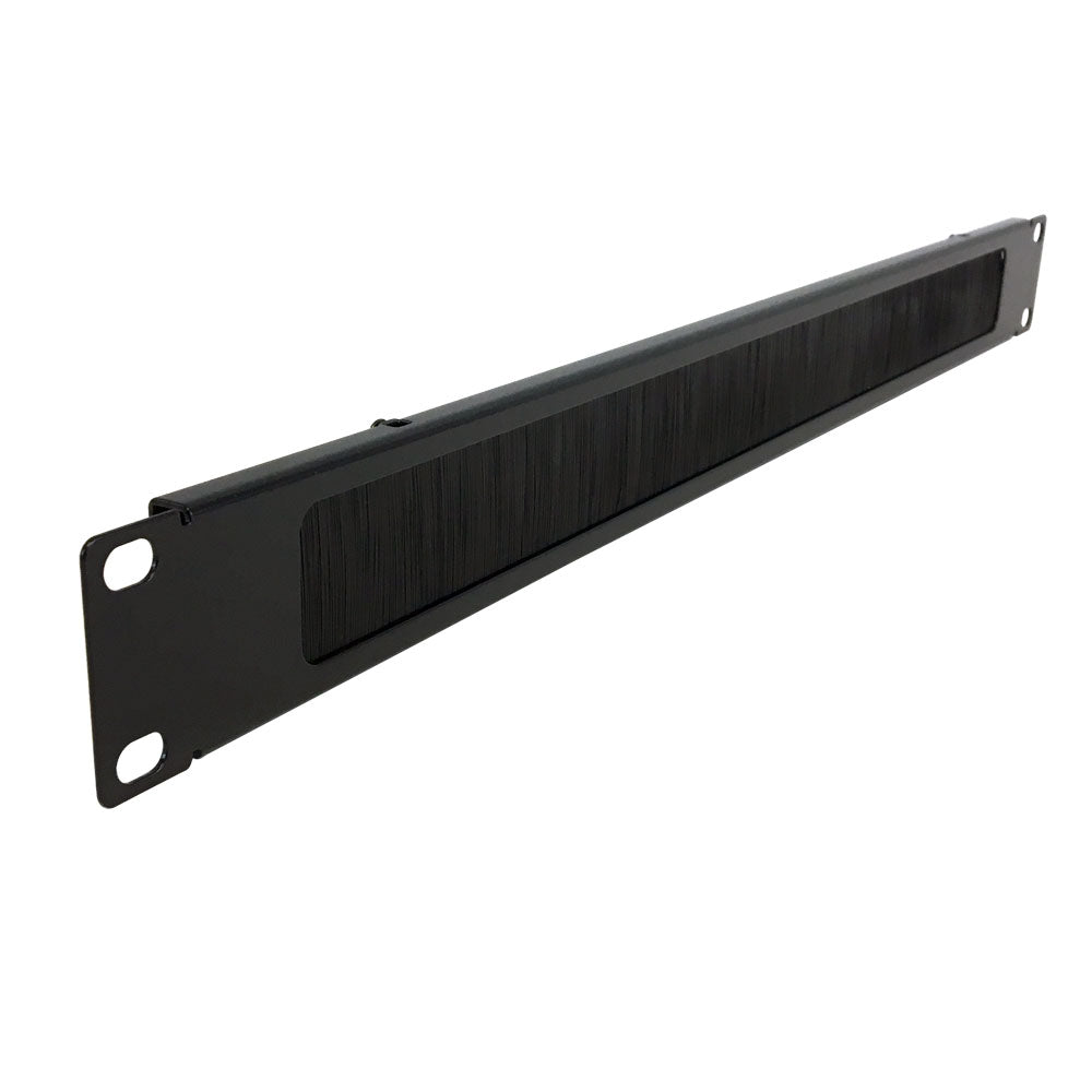 19 inch Horizontal Pass-Through Cable Manager - 1U Brush Style – Generic – Horizontal Cable Management