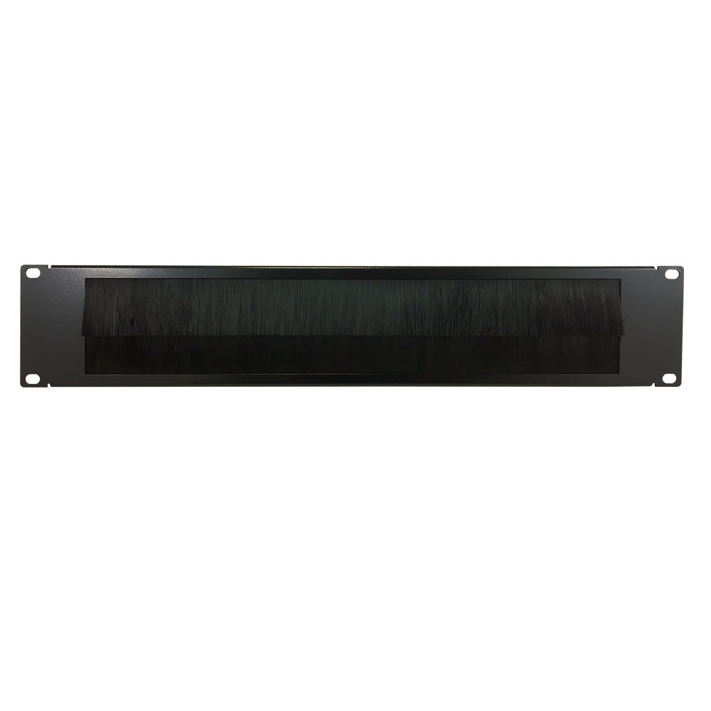 19 inch Horizontal Pass-Through Cable Manager - 2U Brush Style – Generic – Horizontal Cable Management (photo 2)