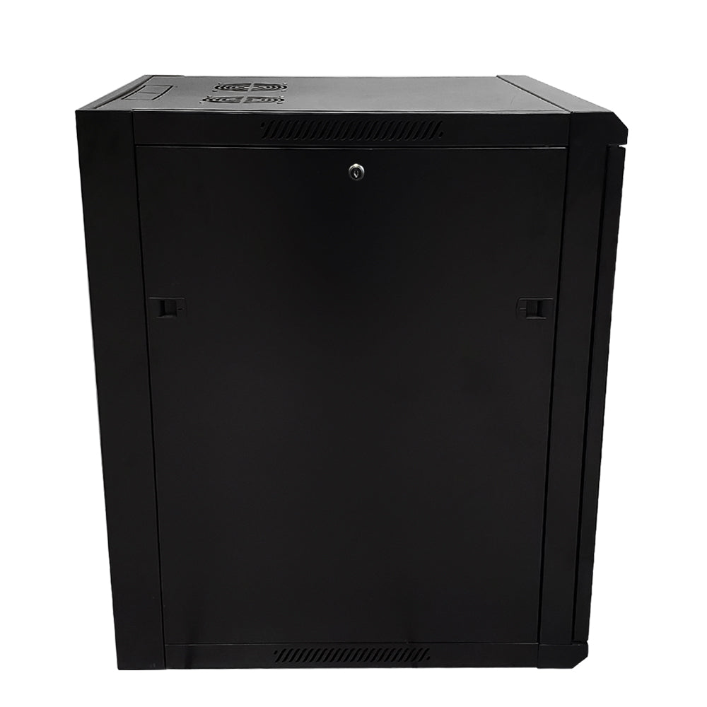 Wall Mount Cabinet 15U x 19.5 inch Usable Depth, Glass Door - Black – Generic – Wall Mount Cabinets (photo 3)