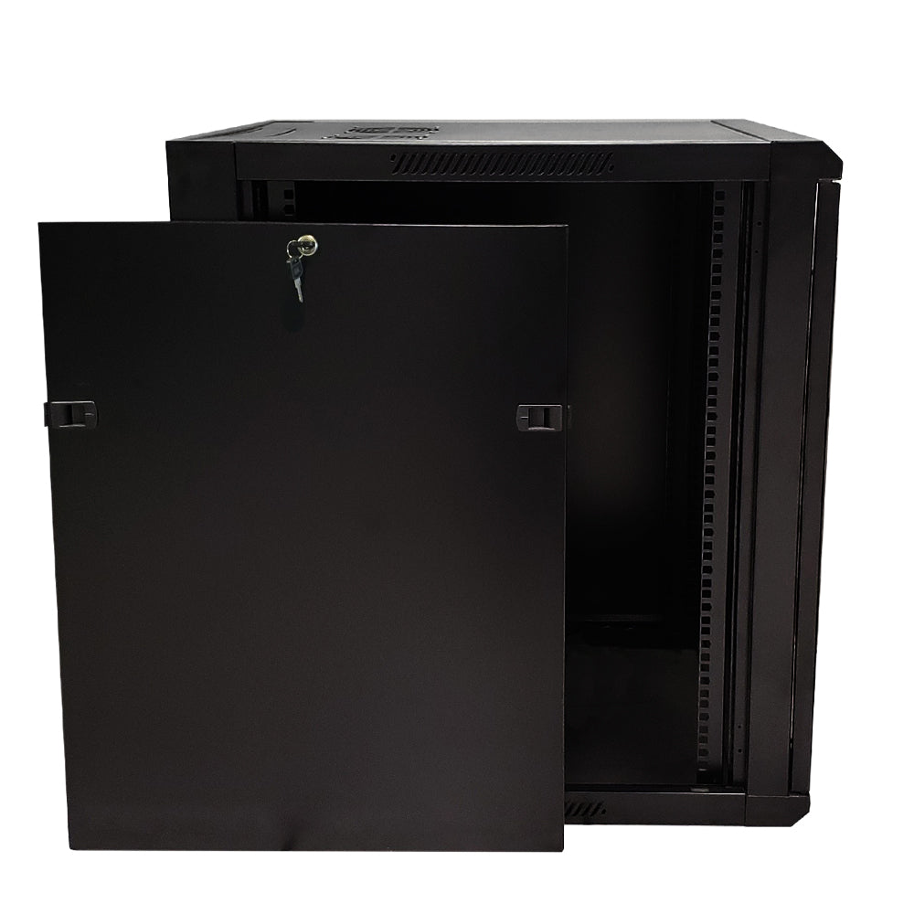 Wall Mount Cabinet 15U x 19.5 inch Usable Depth, Glass Door - Black – Generic – Wall Mount Cabinets (photo 4)