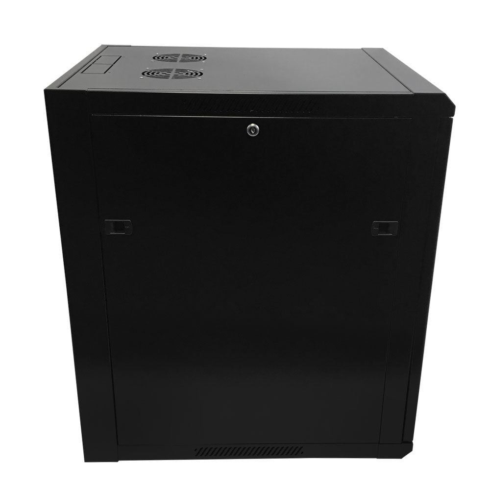 Wall Mount Cabinet 15U x 23 inch Usable Depth, Glass Door - Black – Generic – Wall Mount Cabinets (photo 4)